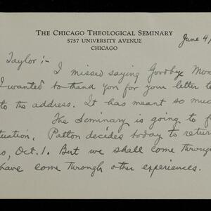 a page of handwritten text