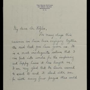 a page of handwritten text