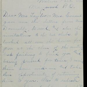 a page of handwritten text