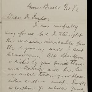 a page of handwritten text