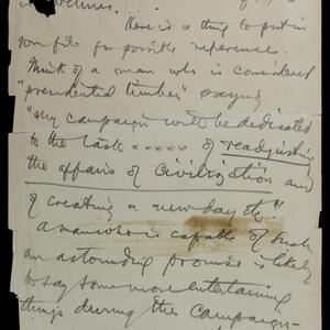 a page of handwritten text