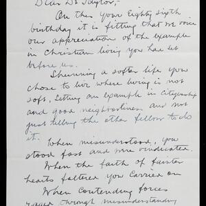 a page of handwritten text