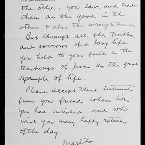 a page of handwritten text