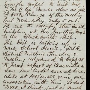 a page of handwritten text