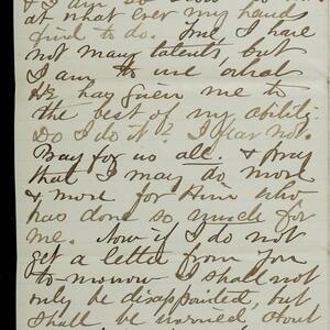 a page of handwritten text