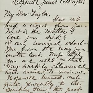 a page of handwritten text