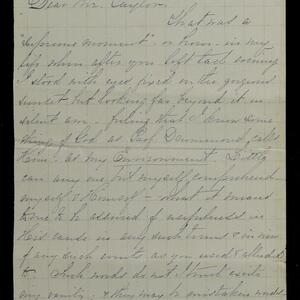 a page of handwritten text