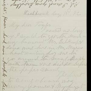 a page of handwritten text