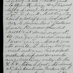a page of handwritten text