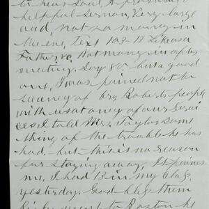 a page of handwritten text