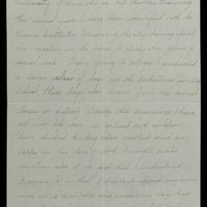a page of handwritten text