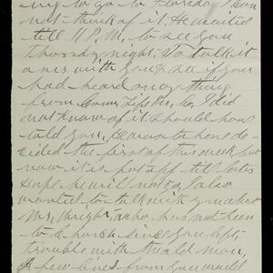 a page of handwritten text
