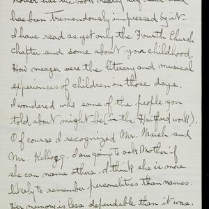 a page of handwritten text