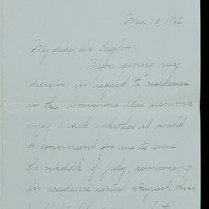 a page of handwritten text
