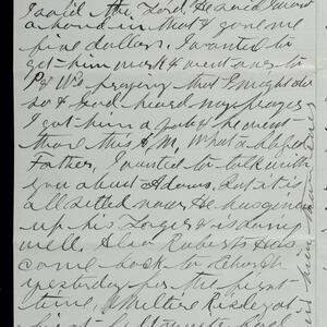 a page of handwritten text