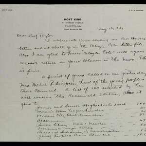 a page of handwritten text