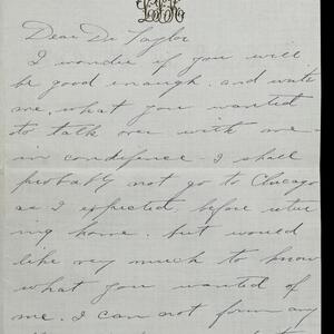 a page of handwritten text