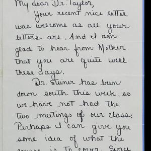 a page of handwritten text