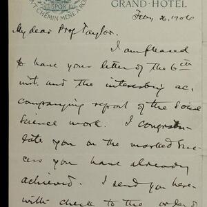 a page of handwritten text