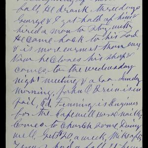 a page of handwritten text
