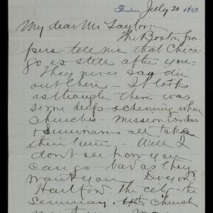 a page of handwritten text