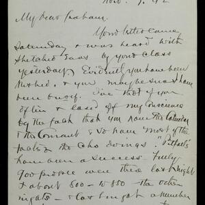 a page of handwritten text