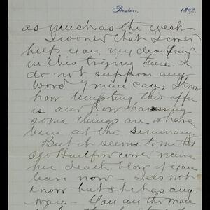 a page of handwritten text