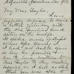 a page of handwritten text