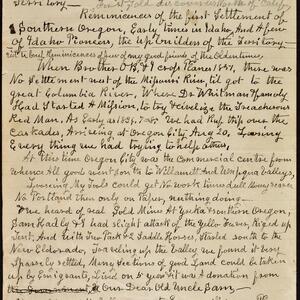a page of handwritten text