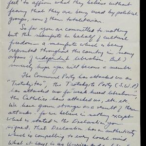a page of handwritten text
