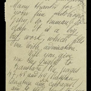 a page of handwritten text
