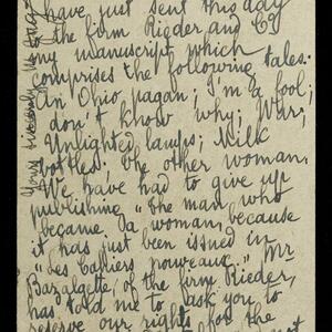 a page of handwritten text