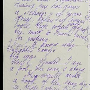 a page of handwritten text