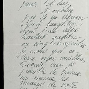 a page of handwritten text