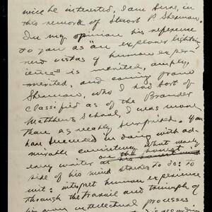 a page of handwritten text