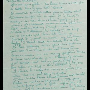 a page of handwritten text