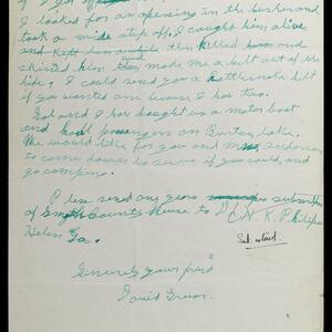 a page of handwritten text