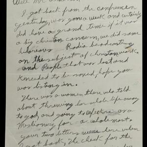 a page of handwritten text