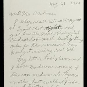 a page of handwritten text