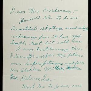 a page of handwritten text