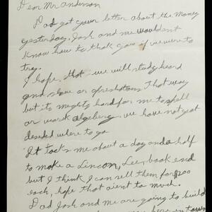 a page of handwritten text