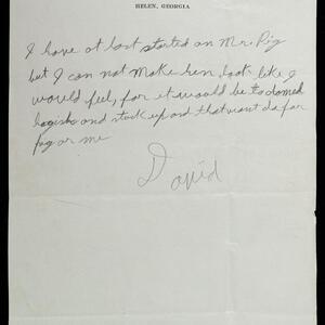 a page of handwritten text
