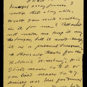 a page of handwritten text