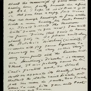 a page of handwritten text
