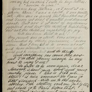 a page of handwritten text