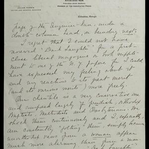a page of handwritten text