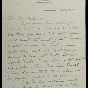 a page of handwritten text