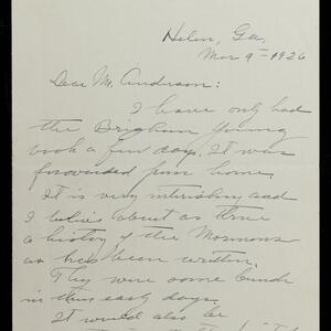 a page of handwritten text