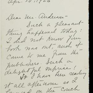 a page of handwritten text
