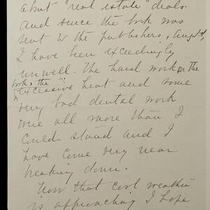 a page of handwritten text